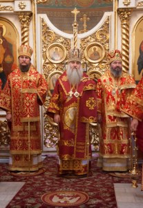 Божественная литургия в Свято-Троицком кафедральном соборе г. Покровска