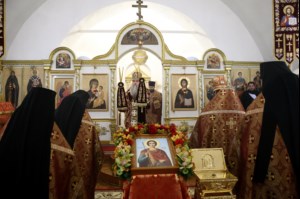 Божественная литургия в Спасо-Преображенском мужском монастыре г.Саратова