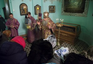 Всенощное бдение в храме в честь Сошествия Святого Духа г.Саратова