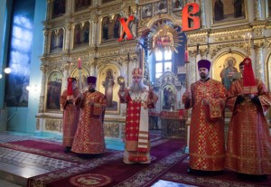 Всенощное бдение в храме в честь Сошествия Святого Духа г.Саратова