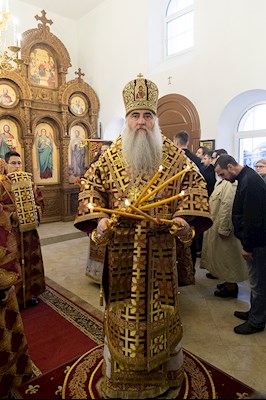 Божественная литургия в храме во имя святых бессребреников и чудотворцев Космы и Дамиана г. Саратова