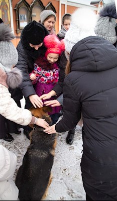 В Свято-Алексиевском монастыре прошла встреча с представителями Росгвардии