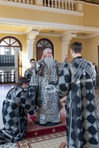 Литургия Преждеосвященных Даров на Архиерейском подворье — в храме во имя святого апостола и евангелиста Иоанна Богослова при СПДС