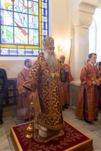 Всенощное бдение на Архиерейском подворье — храме в честь иконы Божией Матери «Утоли моя печали» г. Саратова