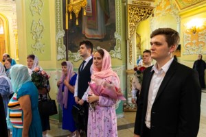 Таинство Венчания в Покровском храме г. Саратова