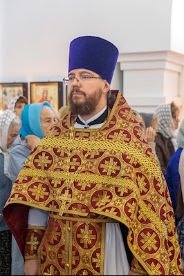 Божественная литургия в храме во имя пророка Божия Илии на Ильинской площади г. Саратова