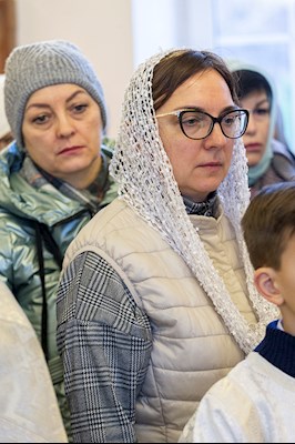 Божественная литургия в храме святых Царственных страстотерпцев г. Саратова