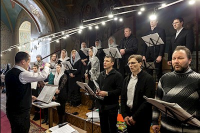 Всенощное бдение в храме Покрова Пресвятой Богородицы г. Саратова