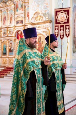 Митрополит Игнатий совершил всенощное бдение в Покровском соборе г. Саратова