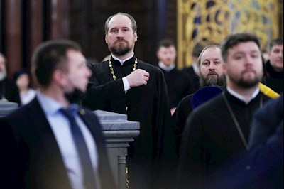 Митрополит Игнатий принял участие в Божественной литургии в день 14-й годовщины интронизации Патриарха Кирилла