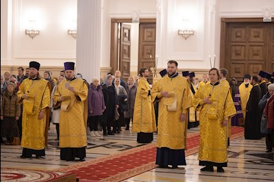 Всенощное бдение в Спасском кафедральном соборе г. Пензы