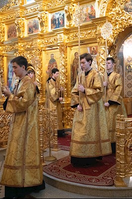 Митрополит Игнатий совершил Божественную литургию в Свято-Троицком кафедральном соборе Саратова