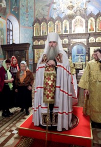 Всенощное бдение в Крестовоздвиженском храме города Хвалынска