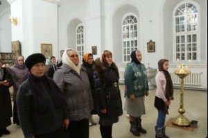 Всенощное бдение в Свято-Сергиевском женском монастыре с. Алексеевка Базарно-Карабулакского р-на
