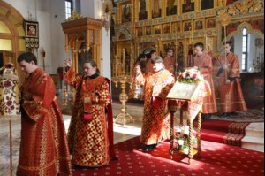Божественная литургия в Свято-Алексиевском женском монастыре г. Саратова