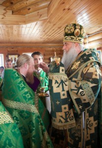Всенощное бдение в храме во имя преподобного Сергия Радонежского с. Кошели Воскресенского района