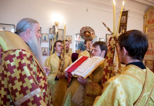 Всенощное бдение в храме в честь Рождества Христова г. Вольска
