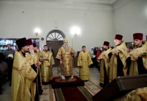Всенощное бдение в Благовещенском храме г. Вольска
