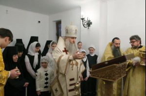 Божественная литургия и Великое освящение в Свято-Алексиевском женском монастыре г. Саратова