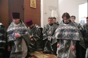 Литургия Преждеосвященных Даров в храме во имя святителя Тихона, Епископа Воронежского, Задонского чудотворца г.Саратова