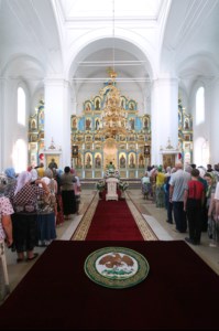 Всенощное бдение в Свято-Сергиевском женском монастыре села Алексеевка Базарно-Карабулакского района
