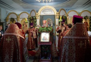 Всенощное бдение в храме святого великомученика и целителя Пантелеимона г. Саратова