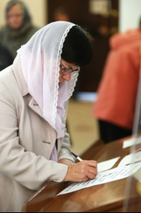 Божественная литургия в храме в честь Рождества Христова г.Саратова