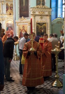 Всенощное бдение в храме в честь Сошествия Святого Духа г.Саратова