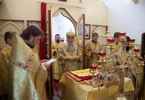 Божественная литургия в храме во имя святителя Луки (Войно-Ясенецкого), исповедника, при 3-й городской клинической больнице г. Саратова