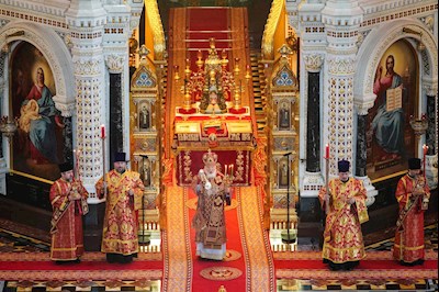 Митрополит Игнатий принял участие в Божественной литургии и торжествах в день тезоименитства Святейшего Патриарха Кирилла
