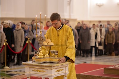 Всенощное бдение в Спасском кафедральном соборе г. Пензы