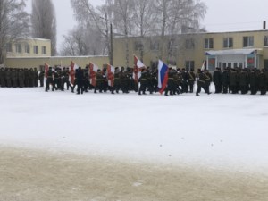 Священник принял участие в торжественном митинге
