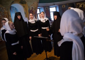 Божественная литургия в Свято-Никольском Черноостровском женском монастыре г. Малоярославца