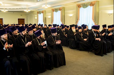 Митрополит Игнатий возглавил ежегодное Епархиальное собрание духовенства Саратовской епархии