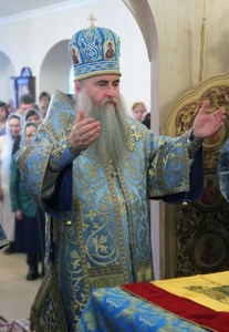 Божественная литургия в храме в честь иконы Божией Матери «Скоропослушница» гор.Шиханы Вольского района
