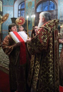Всенощное бдение в Крестовоздвиженском храме г. Хвалынска