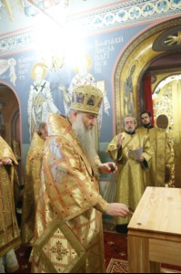 Великое освящение верхнего храма во имя Святой Живоначальной Троицы Свято-Троицкого кафедрального собора города Саратова