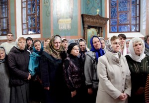 Всенощное бдение в Крестовоздвиженском храме города Хвалынска