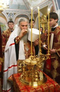 Всенощное бдение в Свято-Троицком кафедральном соборе Саратова