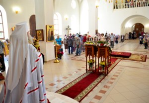 Всенощное бдение в храме в честь Рождества Христова г. Саратова