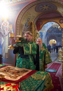 Божественная литургия в Свято-Троицком кафедральном соборе г.Саратова