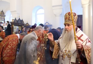 Всенощное бдение на Архиерейском подворье — храме в честь иконы Божией Матери «Утоли моя печали» г.Саратова
