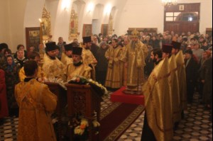Всенощное бдение в храме во имя святого благоверного великого князя Александра Невского г. Ртищево