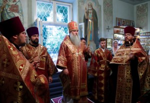Всенощное бдение в храме святого великомученика и целителя Пантелеимона г. Саратова