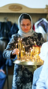 Божественная литургия в храме в честь Рождества Христова г.Саратова