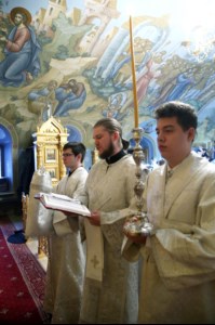 Крещальная литургия в Свято-Троицком кафедральном соборе г.Саратова