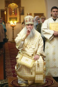 Божественная литургия в храме в честь Покрова Пресвятой Богородицы р.п. Новые Бурасы