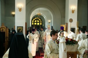 Божественная литургия в Свято-Алексиевском женском монастыре г.Саратова