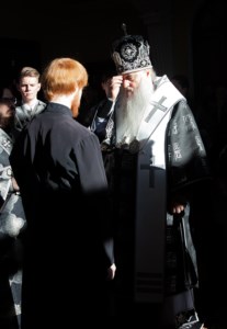 Литургия Преждеосвященных Даров на Архиерейском подворье — храме во имя святого апостола и евангелиста Иоанна Богослова при Саратовской православной духовной семинарии