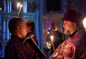Утреня Великой Субботы с Чином погребения в храме в честь Сошествия Святого Духа г. Саратова